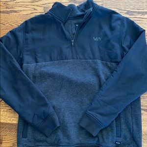 Black RVCA quarter zip jacket